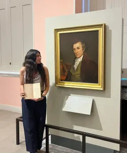 Maya Koka '26GS during her fellowship with the National Parks Service in Philadelphia