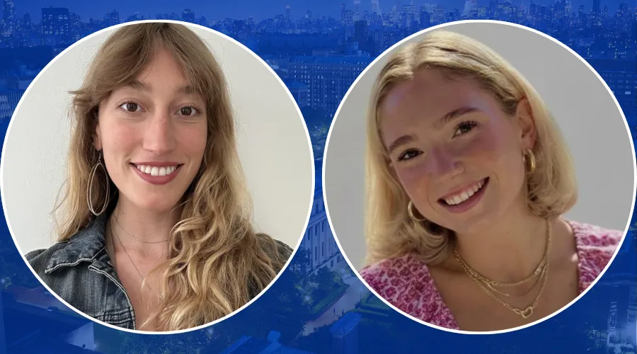 Isadora Evers '27GS and Nicolle Kathleen Riley '28GS